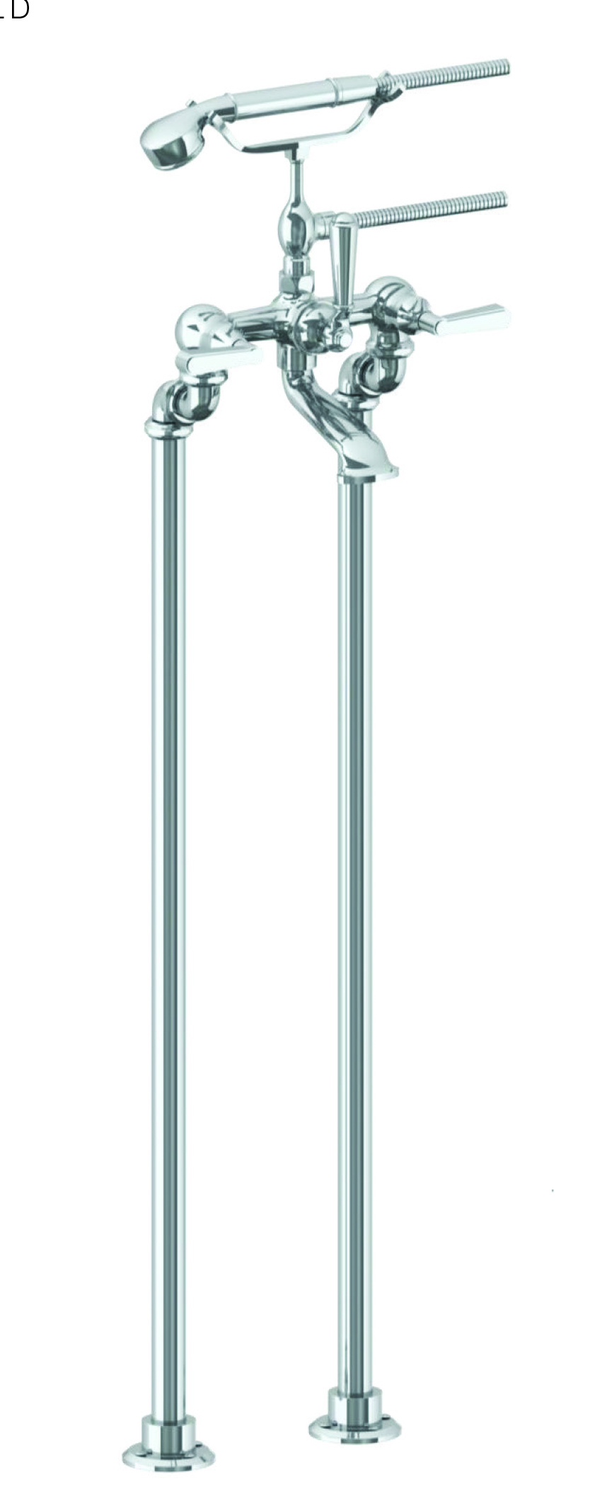 COLIN FLOOR STANDING BATH SET WITH LEVER HANDLE