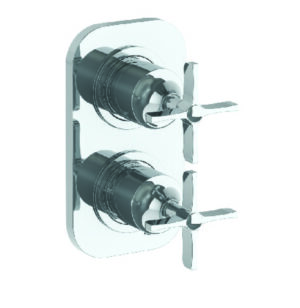 CROSBY WALL MOUNTED MINI THERMOSTATIC SHOWER TRIM WITH CROSS HANDLE