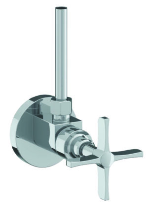 CROSBY TOILET ANGLE STOP KIT WITH CROSS HANDLE