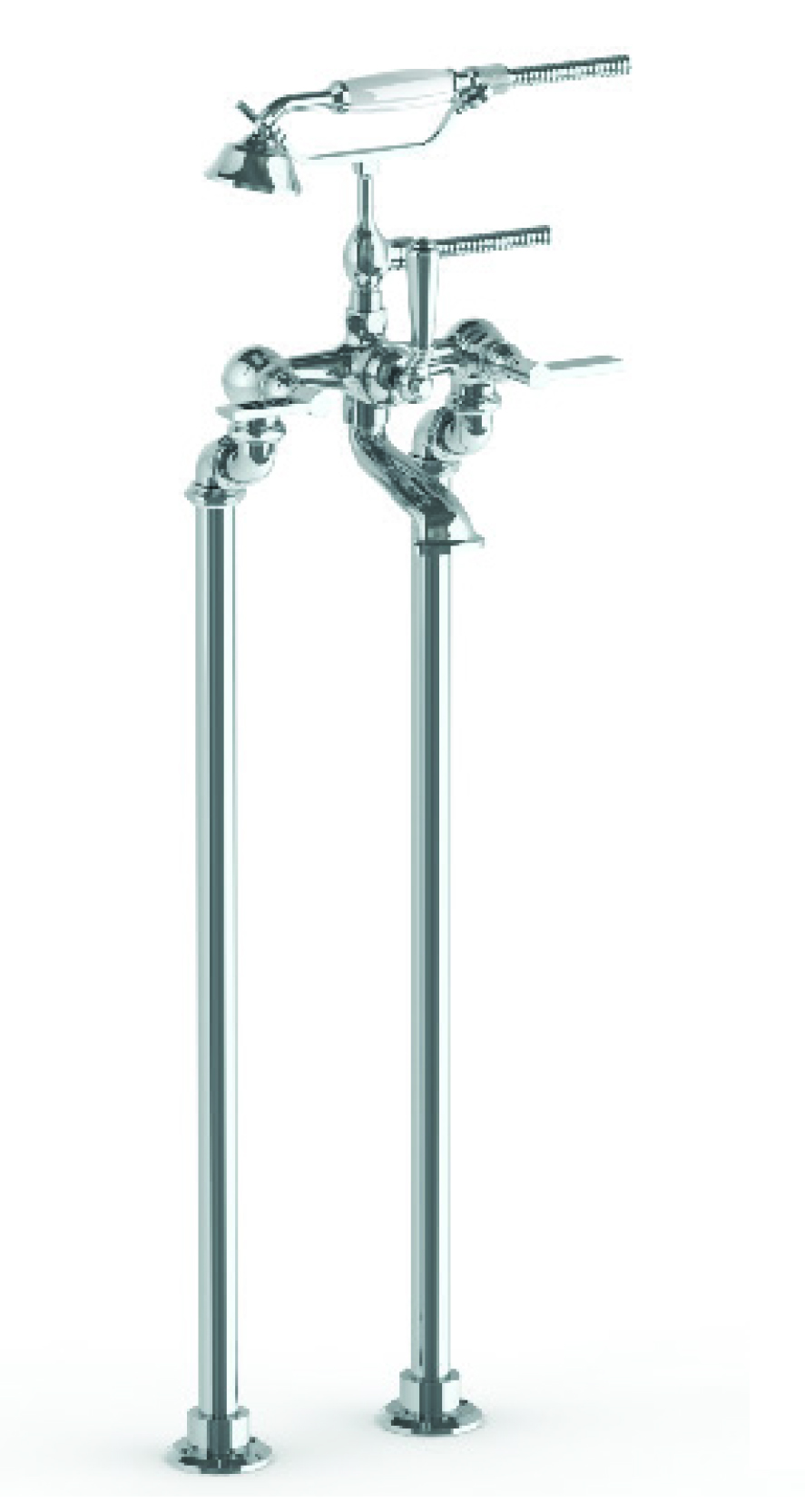 JONATHAN FLOOR STANDING BATH SET WITH HAND SHOWER WITH LEVER HANDLE