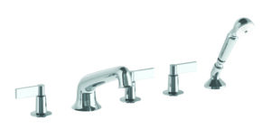 JONATHAN ROMAN TUB SET AND HAND SHOWER WITH LEVER HANDLE