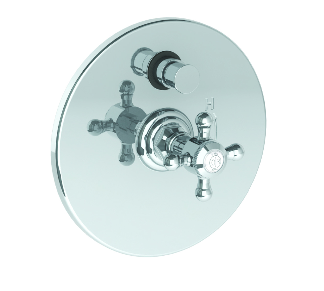 MORGAN PRESSURE BALANCE SHOWER TRIM WITH DIVERTER WITH CROSS HANDLE