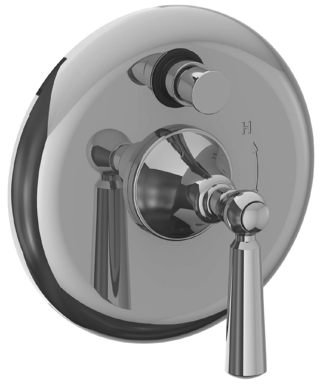 SYDNEY PRESSURE BALANCE SHOWER TRIM WITH DIVERTER AND LEVER HANDLE