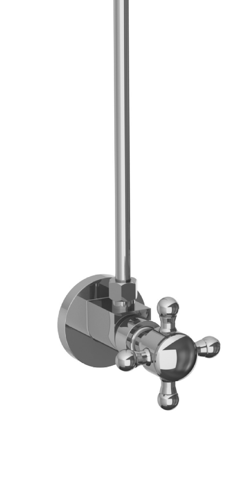 SYDNEY TOILET ANGLE STOP KIT WITH CROSS HANDLE