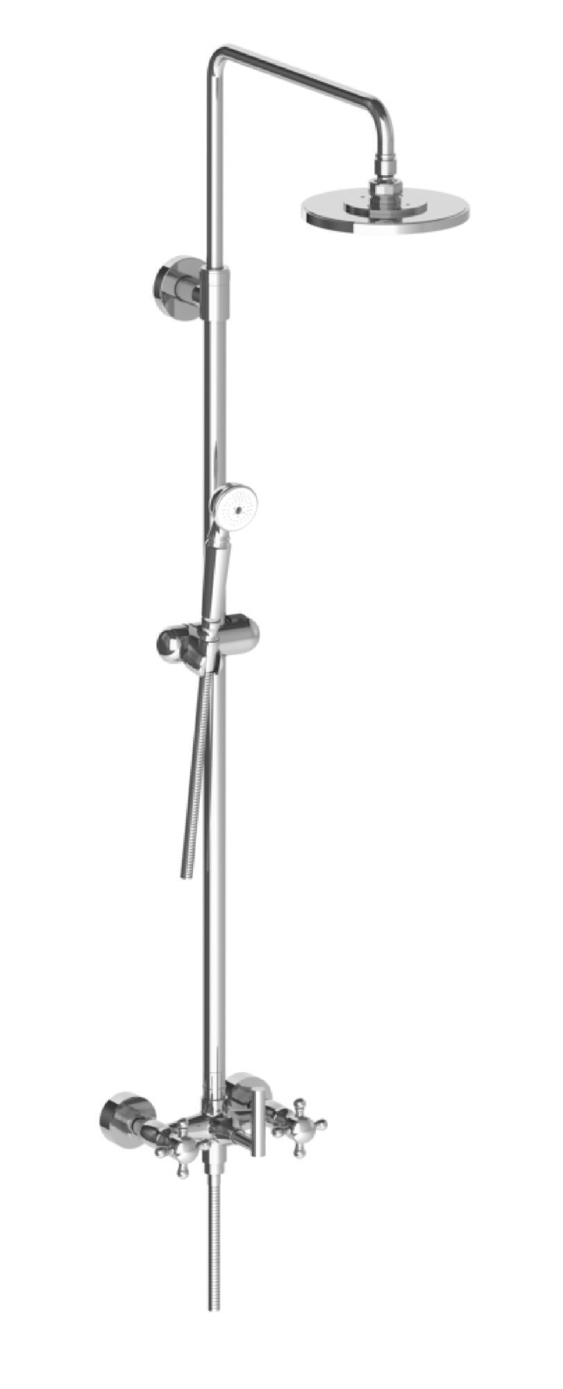 SYDNEY EXPOSED SHOWER WITH HAND SHOWER WITH CROSS HANDLE