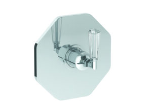 ADDISON WALL MOUNTED THERMOSTATIC SHOWER TRIM WITH CRYSTAL LEVER  HANDLE