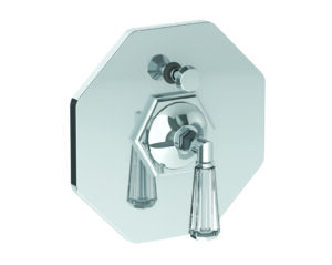 ADDISON PRESSURE BALANCE SHOWER TRIM WITH DIVERTER WITH CRYSTAL HANDLE