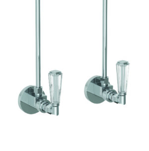 ADDISON LAVATORY ANGLE STOP KIT WITH CRYSTAL LEVER