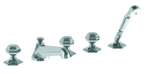 ADDISON ROMAN TUB SET AND HAND SHOWER WITH KNOB HANDLE