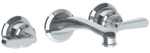 COLIN WALL MOUNTED 3 HOLE LAVATORY SET WITH LEVER HANDLE