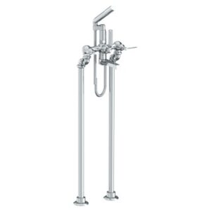 CROSBY FLOOR STANDING BATH SET WITH HAND SHOWER AND LEVER HANDLE