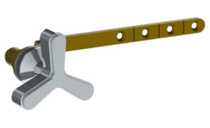 COLIN TOILET TANK LEVER WITH CROSS HANDLE