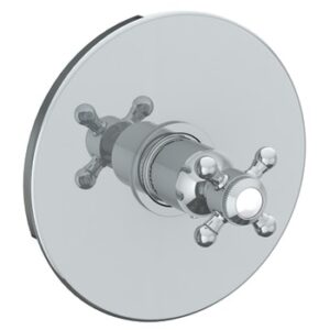 CLAIRE WALL MOUNTED THERMOSTATIC SHOWER TRIM WITH CROSS HANDLE