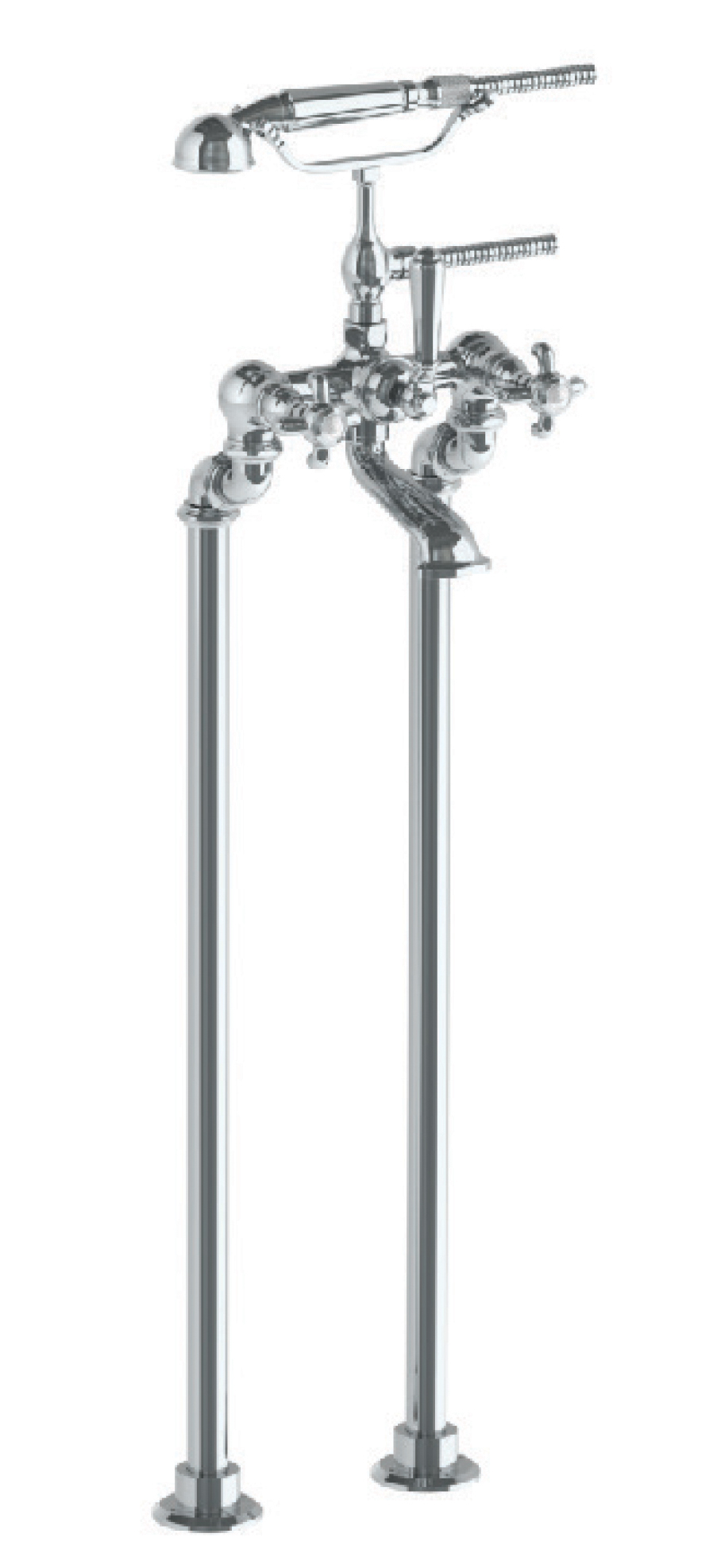CLAIRE FLOOR STANDING BATH SET WITH CLAW HANDLE