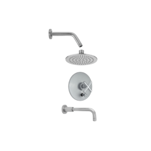 Scape/Sky – Pressure Balance Shower & Tub Set - Cross Handle